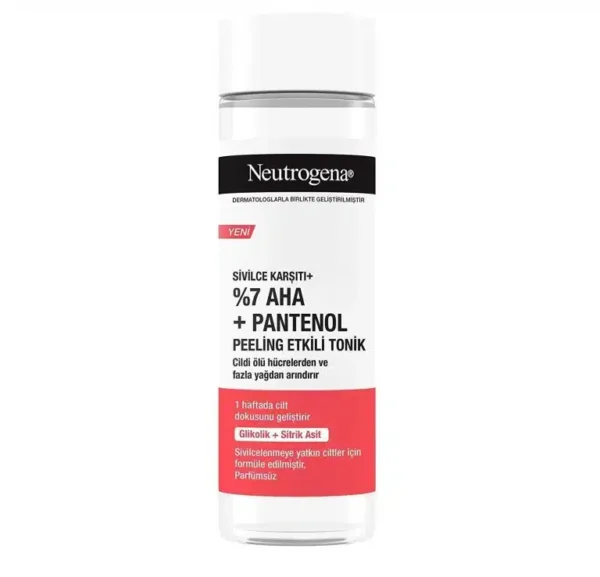 خرید و قیمت تونر لایه بردار نوتروژینا حاوی AHA7% و پانتنول حجم 125 میل