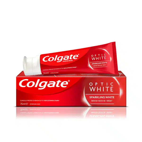 خرید و قیمت خمیر دندان سفید کننده کولگیت اپتیک وایت حجم 50 میل Colgate OPTIC WHITE