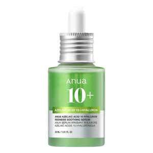 خرید و قیمت سرم آبرسان تسکین دهنده جوش آزلائیک اسید 10% و هیالورون آنوا Anua حجم 30 میل