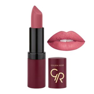 خرید و قیمت رژ لب جامد مات و مخملی گلدن رز Golden Rose مدل GR Velvet Matte Lipstick شماره 12