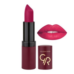 خرید و قیمت رژ لب جامد و مات و مخملی گلدن رز Golden Rose مدل GR Velvet Matte Lipstick شماره 19