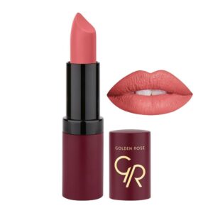 خرید و قیمت رژ لب جامد مات و مخملی گلدن رز Golden Rose مدل GR Velvet Matte Lipstick شماره 5
