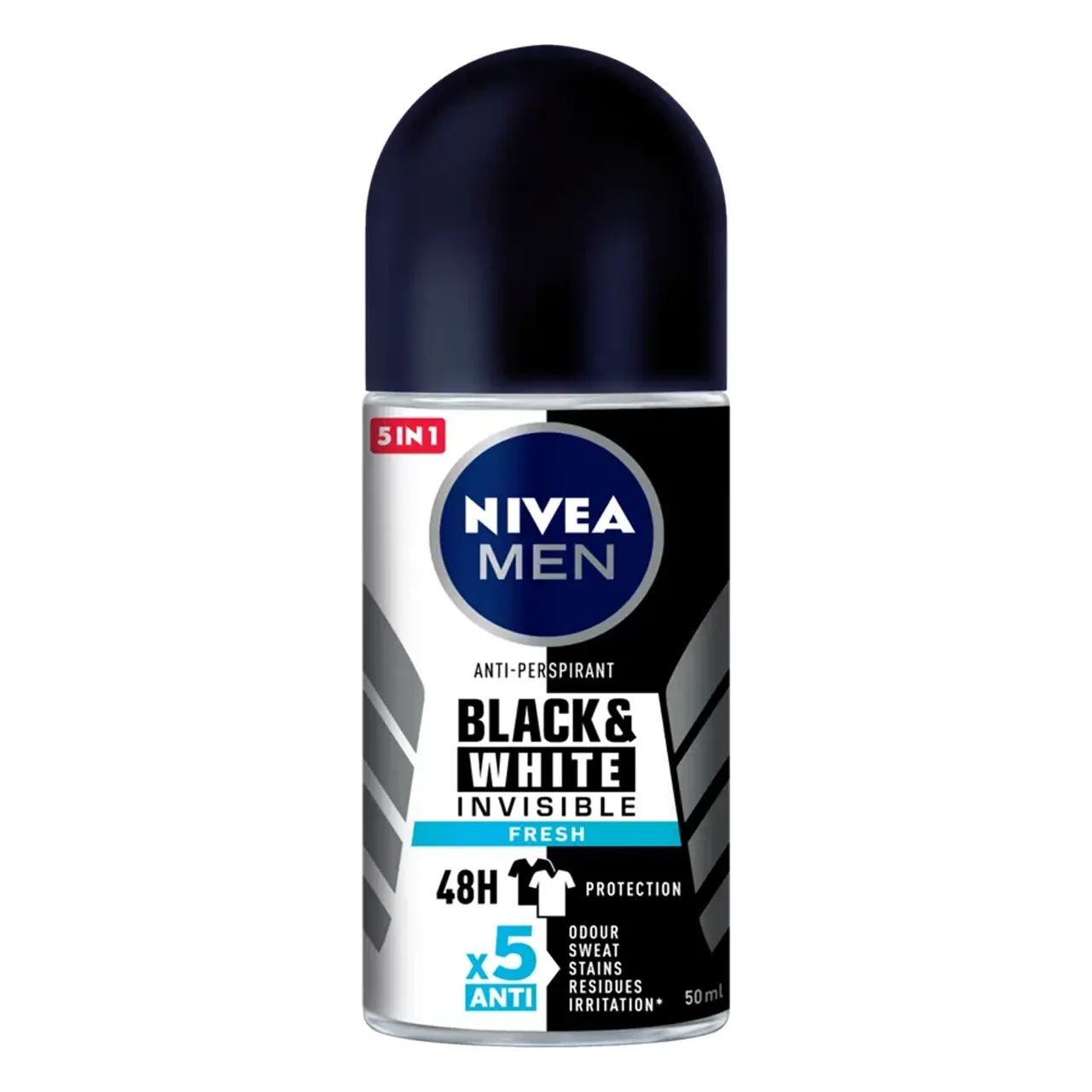خرید و قیمت مام ضد تعریق مردانه نیوا nivea مدل Black & White Invisible Fresh حجم 50 میل