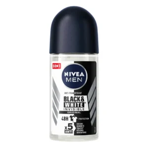 خرید و قیمت مام ضد تعریق مردانه نیوا Nivea مدل Black & White Invisible حجم 50 میل