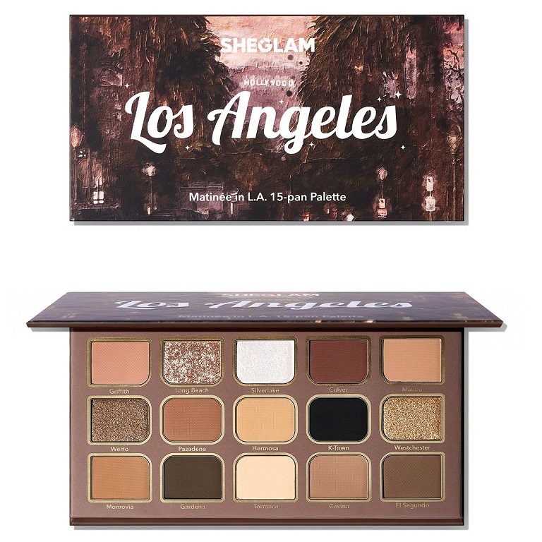 خرید و قیمت پالت سایه 15 رنگ شیگلم sheglam مدل Matinee In L.A وزن 13.5 گرم