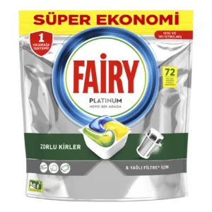 خرید و قیمت قرص ماشین ظرفشویی فیری fairy مدل پلاتینیوم platinum بسته 72 عددی