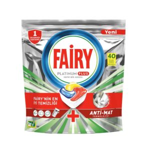 خرید و قیمت قرص ماشین ظرفشویی فیری fairy مدل پلاتینیوم پلاس Platinum Plus بسته 40 عددی