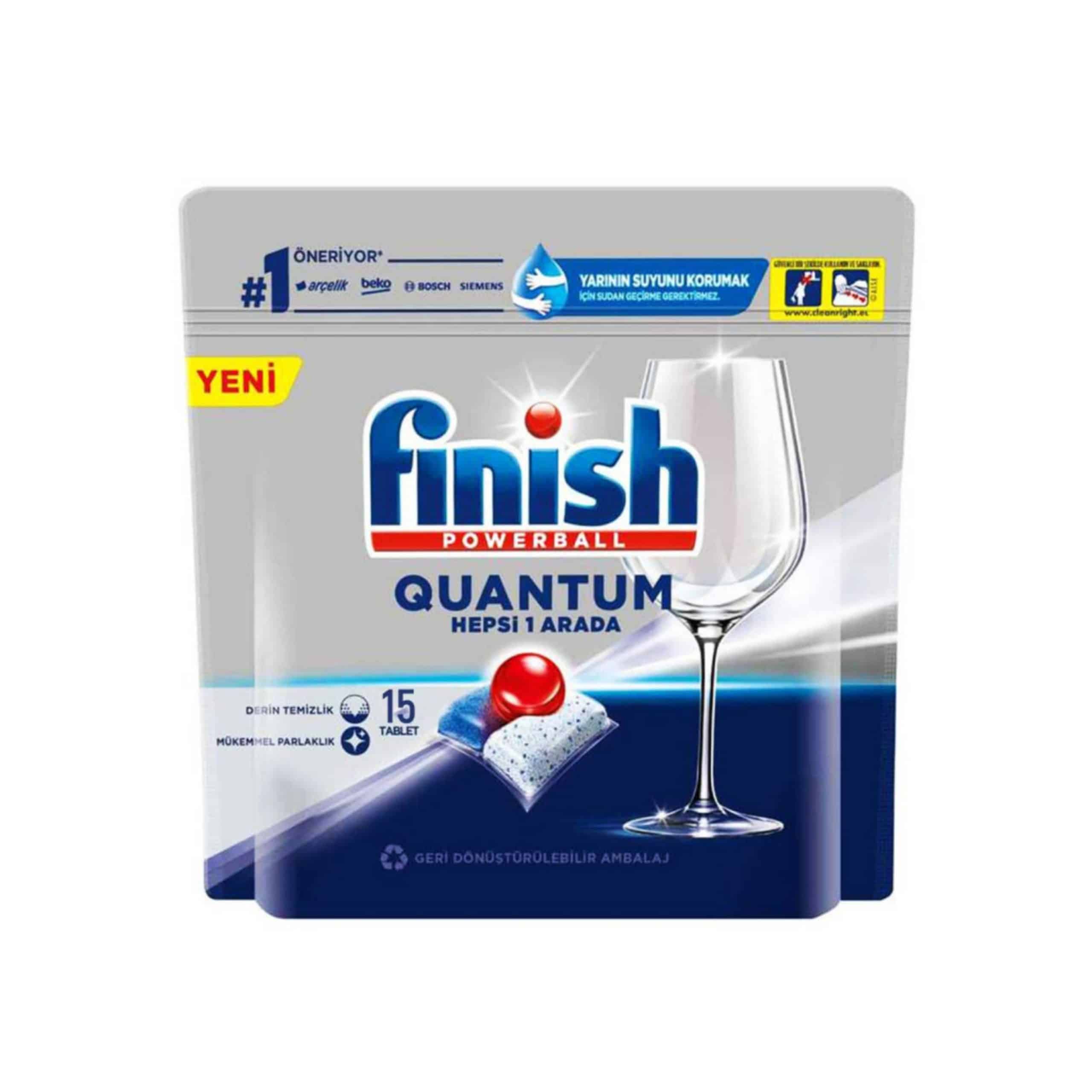 خرید و قیمت قرص ماشین ظرفشویی فینیش Finish مدل Quantom بسته 15 عددی