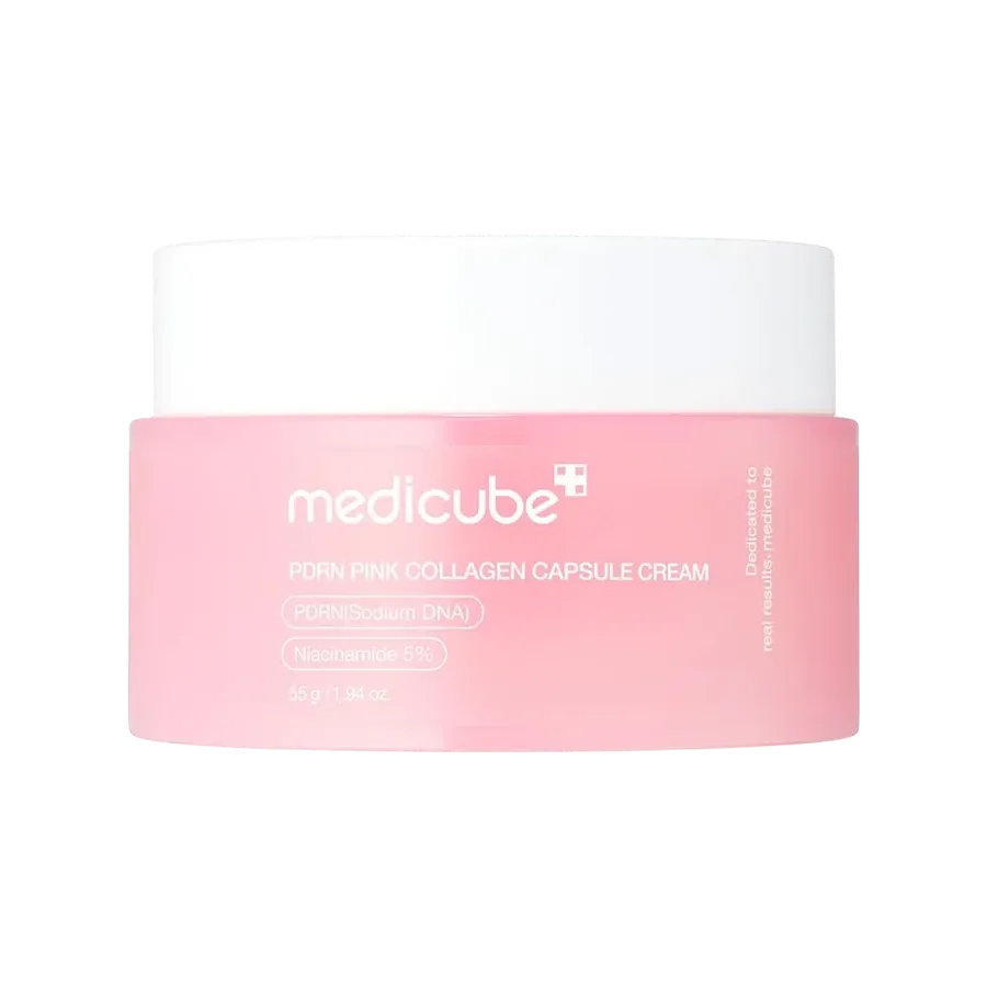 خرید و قیمت کرم کپسولی PDRN و کلاژن مدی کیوب روشن کننده و ضد چروک