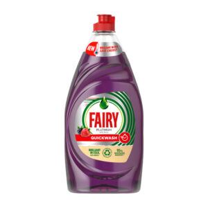 خرید و قیمت مایع ظرفشویی فیری Fairy مدل Platinum Quick Wash رایحه توت فرنگی و تمشک 820 میل