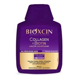 خرید و قیمت شامپو بیوکسین BIOXCIN حاوی کلاژن و بیوتین حجم 300 میل