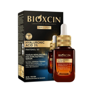 خرید و قیمت سرم آبرسان بیوکسین Bioxcin حاوی هیالورونیک اسید و پانتنول حجم 30 میل