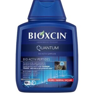 خرید و قیمت شامپو بیوکسین BIOXCIN مدل QUANTUM مو های خشک و نرمال حجم 300 میل