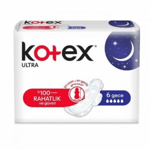 خرید و قیمت نوار بهداشتی کوتکس Kotex مدل Ultra مناسب شب بسته 6 عددی