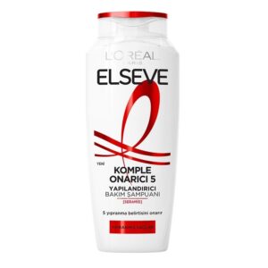 خرید و قیمت شامپو لورال Loreal موهای آسیب دیده و ضعیف 5 کاره مدل Komple Onarici حجم 300میل
