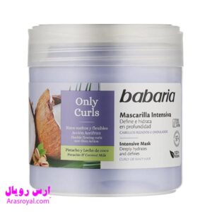خرید و قیمت ماسک موی باباریا babaria مناسب مو های فر و مجعد حجم 400 میل