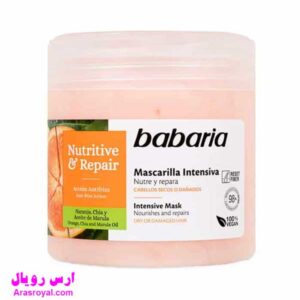 خرید و قیمت ماسک موی تقویت کننده باباریا babaria مو های خشک و آسیب دیده حجم 400 میل