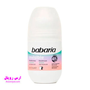 خرید و قیمت مام رولی ضد تعریق باباریا babaria مدل Invisible حجم 50 میل