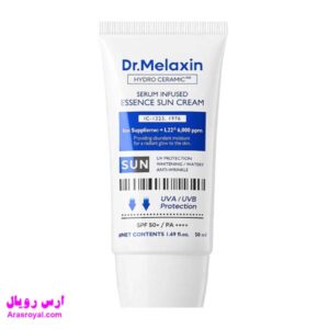 خرید و قیمت کرم ضد آفتاب آبرسان دکتر ملاکسین Dr.Melaxin مدل Hydro Ceramic حجم 50 میل