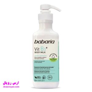 خرید و قیمت شیر بدن باباریا babaria حاوی ویتامین B3 مناسب پوست حساس حجم 500 میل