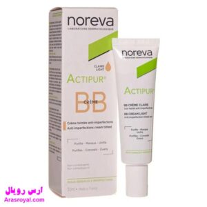 خرید و قیمت ب ب کرم نوروا noreva ضد جوش مدل اکتی پور رنگ لایت حجم 30 میل