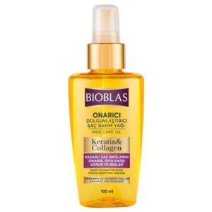 خرید و قیمت روغن مو کراتین و کلاژن بیوبلاس BIOBLAS حجم 100 میل