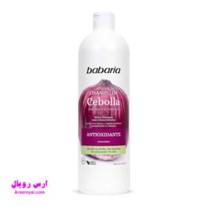 خرید و قیمت شامپو سر ترمیم کننده باباریا babaria حاوی عصاره پیاز قرمز حجم 500 میل