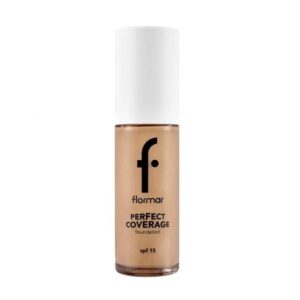 خرید و قیمت کرم پودر مات فول کاور فلورمار Flormar مدل Perfect Coverage رنگ Soft Beige شماره 102 حجم 30 میل