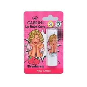 خرید و قیمت بالم لب گابرینی Gabrini مدل Strawberry حاوی ضد آفتاب spf 20 اسانس توت فرنگی