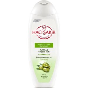 خرید و قیمت شامپو سر تقویت کننده حاجی شاکر HACISAKIR حاوی عصاره زیتون مناسب همه مو ها حجم 500 میل