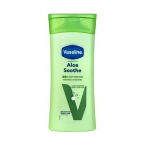 خرید و قیمت لوسیون بدن آبرسان وازلین Vaseline مدل Aloe Soote رایحه آلوئه ورا سبز حجم 200 میل