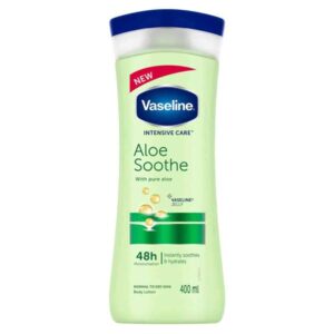 خرید و قیمت لوسیون بدن وازلین Vaseline مدل Aloe Soothing عصاره آلوئه ورا حجم 400 میل