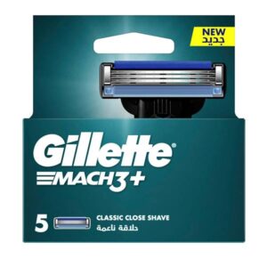 خرید و قیمت تیغ یدک ژیلت Gillette Mach 3 Plus سه لبه بسته 5 عددی