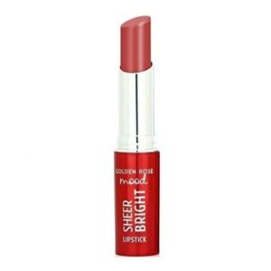 خرید و قیمت رژ لب جامد براق گلدن رز Golden Rose مدل Sheer Bright شیر برایت رنگ Peach Bliss شماره 102