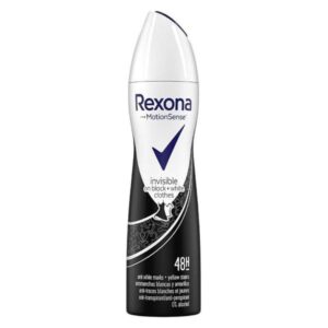 خرید و قیمت اسپری ضد تعریق زنانه رکسونا Rexona مدل Invisible Black And White بلک اند وایت ایتالیا حجم 200 میل