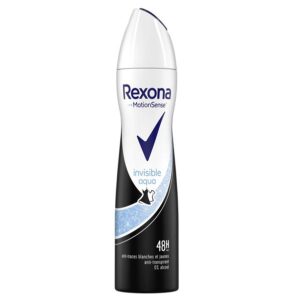 خرید و قیمت اسپری ضد تعریق زنانه رکسونا Rexona مدل Invisible Aqua اینویزیبل آکوا ایتالیا حجم 400 میل