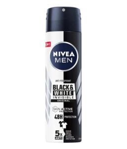 خرید و قیمت اسپری ضد تعریق مردانه نیوا Nivea مدل Black White Invisible Orginal حجم 150 میل