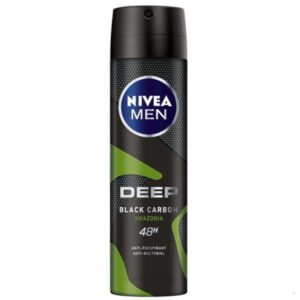 خرید و قیمت اسپری ضد تعریق مردانه نیوا Nivea مدل Deep Black Carbon amazonia حجم 150 میل