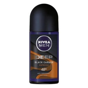 خرید و قیمت مام رولی ضد تعریق نیوا Nivea مردانه مدل Deep Black Carbon Espresso دیپ اسپرسو حجم 50 میل