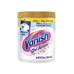خرید و قیمت پودر لکه بر لباس ونیش Vanish مدل Oxi Action مناسب لباس های سفید حجم 470 گرم