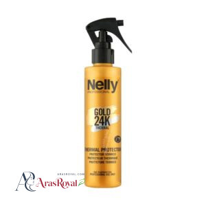 خرید و قیمت اسپری ضد حرارت مو گلد نلی Nelly مدل 24K HEAT PROTECTOR حجم 200 میل