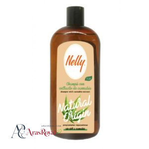 خرید و قیمت شامپو مغذی و احیا کننده نلی Nelly سری Natural Origen مدل Cannabis حجم 400 میل