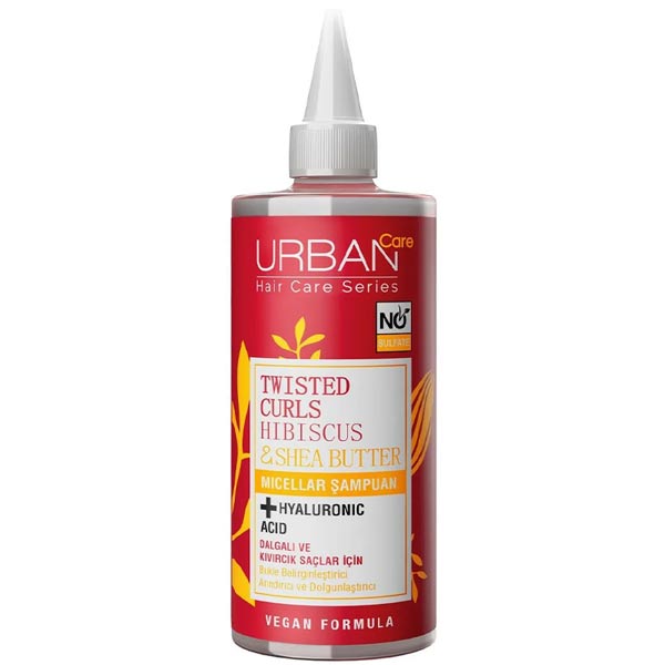 خرید و قیمت شامپو میسلار مناسب مو های فر اوربن کر Urban Care حاوی گل ختمی و شی باتر حجم 340 میل