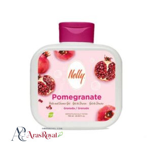 خرید و قیمت شامپو بدن و شاور ژل نلی Nelly رایحه انار POMEGRANATE حجم 750 میل