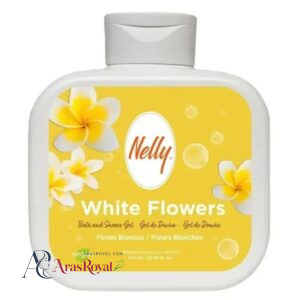 خرید و قیمت شامپو بدن و شاور ژل نلی Nelly رایحه گل های سفید WHITE FLOWER حجم 750 میل