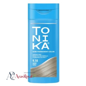 خرید و قیمت شامپو رنگ تونیکا Tohnika رنگ بلوند دودی شماره 9.10 حجم 150 میل