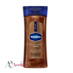 خرید و قیمت روغن بدن شاین دار وازلین Vaseline مدل Gilden Hour Glow حجم 200 میل