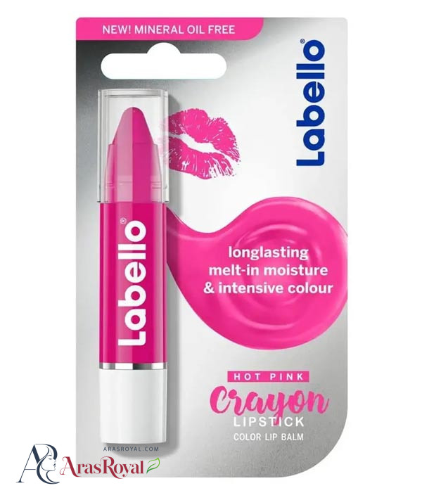 خرید و قیمت رژ لب و بالم لب رنگی با دوام لبلو Labello رنگ Hot Pink