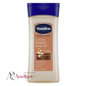 خرید و قیمت روغن بدن وازلین Vaseline براق کننده رایحه کاکائو حجم 200 میل