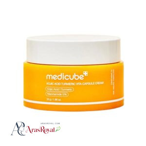 خرید و قیمت کرم کپسولی روشن کننده و ضد لک کوجیک اسید مدی کیوب Medicube حجم 53 گرم